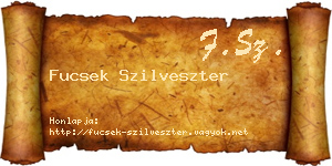Fucsek Szilveszter névjegykártya